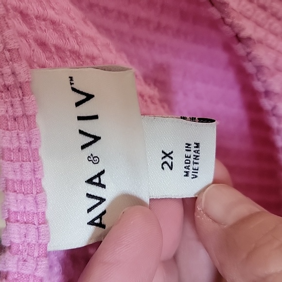 Ava & Viv short dresses, 2x blue and pink, great for bathing suit cover up - Picture 2 of 3